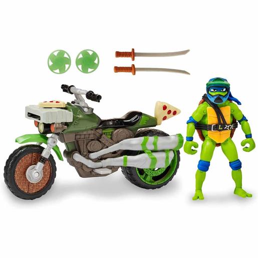 Tortugas Ninja - Moto de batalla con Leonardo