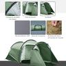 Outsunny - Tenda de Campanha Familiar 426x206x154 cm Verde