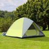 Outsunny - Tenda de campismo 3x3 m Amarelo/Cinza