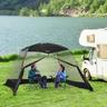 Outsunny - Tenda com mosquiteiras 3x3x2 m Preto