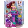 Mattel - Muñeca Ariel sirena nadadora con cola y pelo que cambia de color ㅤ