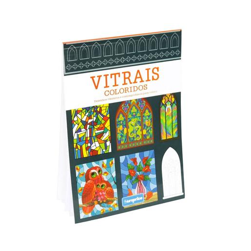 Pack livros vitrais de cores