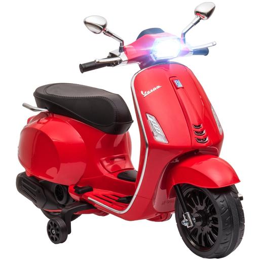 Homcom - Moto elétrica infantil Vespa Vermelho