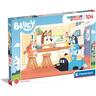 Clementoni - Bluey - Puzzle infantil multicolor de 104 peças 