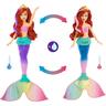 Mattel - Muñeca Ariel sirena nadadora con cola y pelo que cambia de color ㅤ