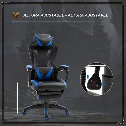 Vinsetto - Silla Gaming ergonómica azul-negro