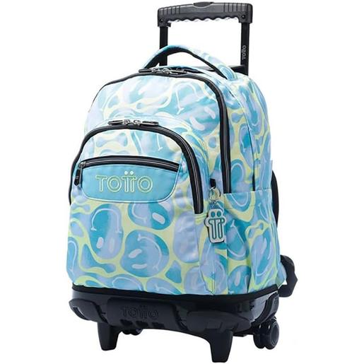 Totto - Mochila Escolar Happy Blue com rodas