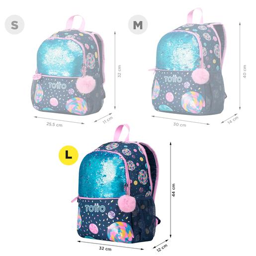 Totto - Mochila escolar grande Sweet Candy