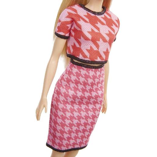 Barbie - Muñeca Fashionista - Conjunto pata de gallo