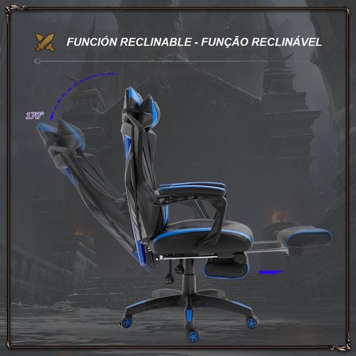 Vinsetto - Silla Gaming ergonómica azul-negro