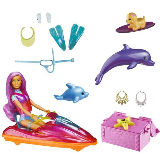 Mattel - Boneca Dreamtopia com acessórios aquáticos ㅤ