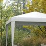 Outsunny - Tenda Desmontável de Jardim 3x3 m Branco