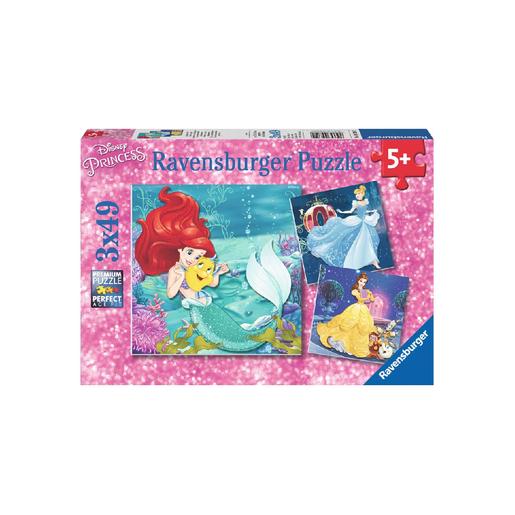 Ravensburger - Princesas Disney - Puzzle 3x49 peças