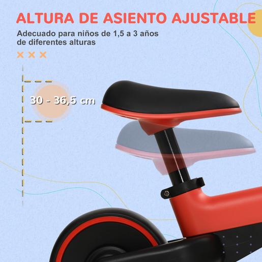 Homcom - Bicicleta sem pedais vermelho