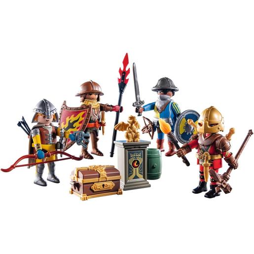 Playmobil - Figuras Defensores do Reino Novelmore ㅤ