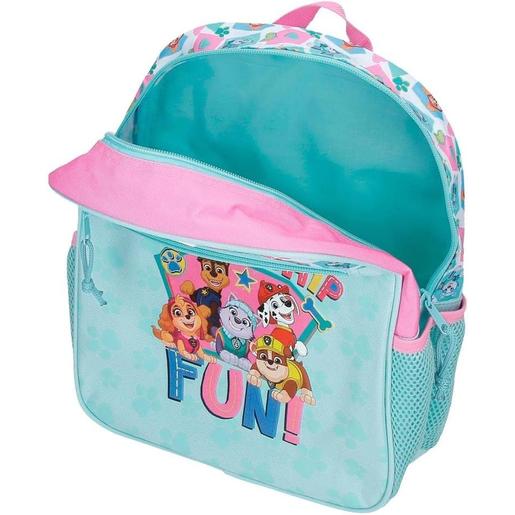 Patrulla Canina - Mochila preescolar adaptable a carro Patrulla Canina Friendship Fun 27x33x11 cm azul poliéster 9,8L