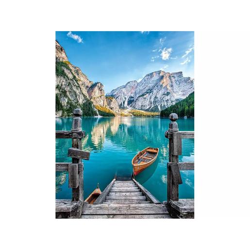 Clementoni - Madagascar - Puzzle de 500 peças Lago Braies ㅤ