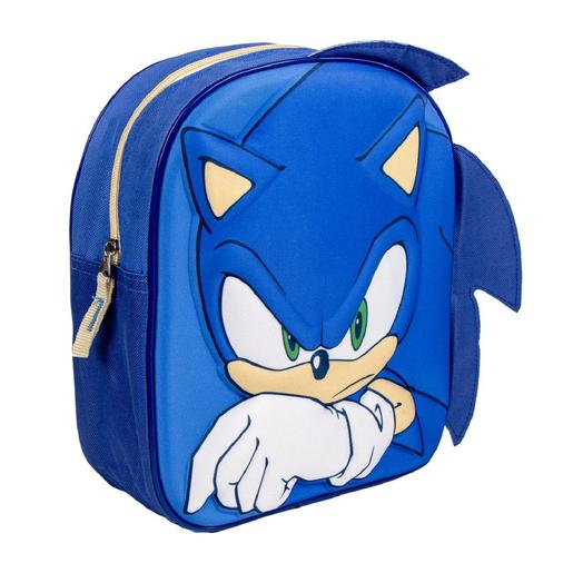 Sonic - Mochila infantil 3D com aplicações