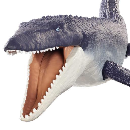 Mattel - Jurassic World - Figura de ação dinossauro Mosasaurus Jurassic World, articulações móveis ㅤ