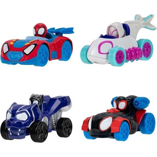 Conjunto de 4 veículos Die-Cast - Spidey e seus Incríveis Amigos ㅤ