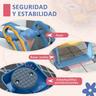 Homcom - Adaptador WC com escada Azul e Amarelo