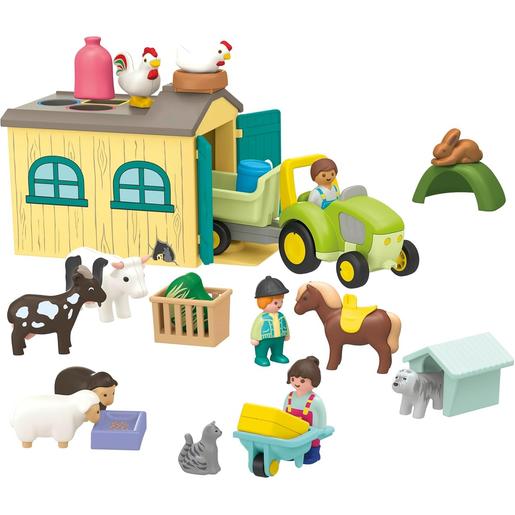 Playmobil - Aventura na Quinta com Trator e Animais ㅤ