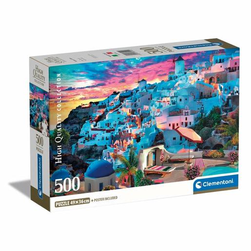 Clementoni Puzzle 500 Peças Paisagem Grécia ㅤ