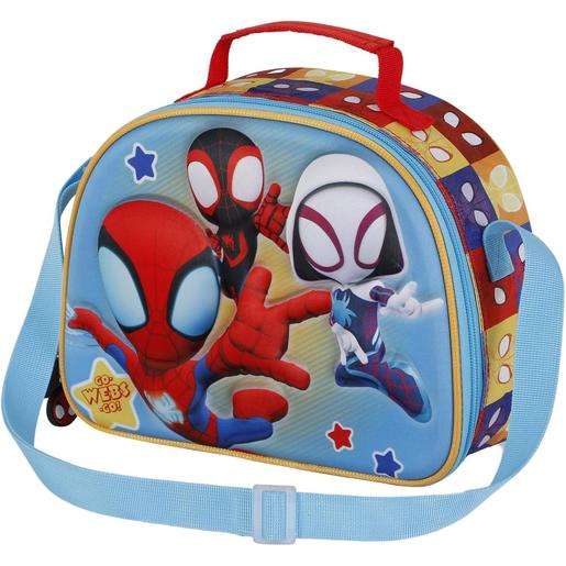 Marvel - Bolsa portamerienda 3D em azul Spidey ㅤ