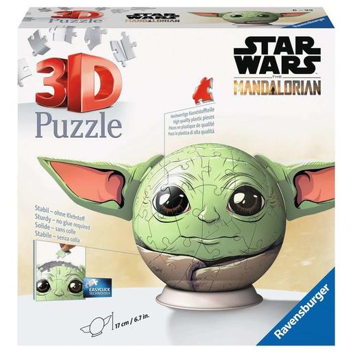 Ravensburger - Mandalorian - Puzzle 3D Grogu, 72 peças ㅤ