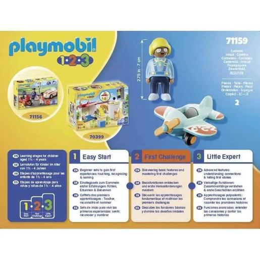 Leap Frog - Avião 1.2.3 da Playmobil ㅤ