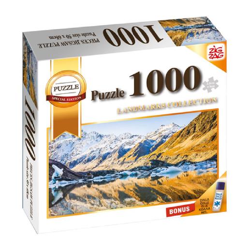 Zig Zag - Puzzle 1000 pçs Aoraki com cola