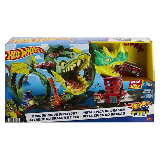 Hot Wheels - Pista dragón furioso en la ciudad