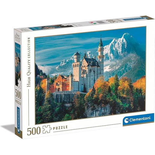 Clementoni - Puzzle de 500 peças Castelo de Neuschwanstein ㅤ