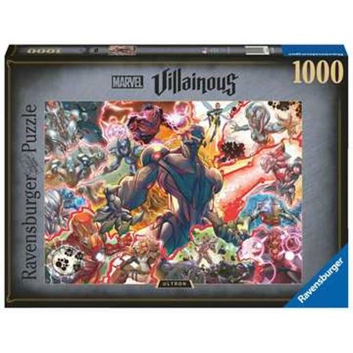 Marvel - Puzzle 1000 peças Marvel Villainous: Ultron, quebra-cabeças de qualidade ㅤ