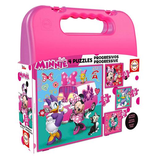 Educa Borrás - Minnie Mouse - Mala Puzzles Progressivos