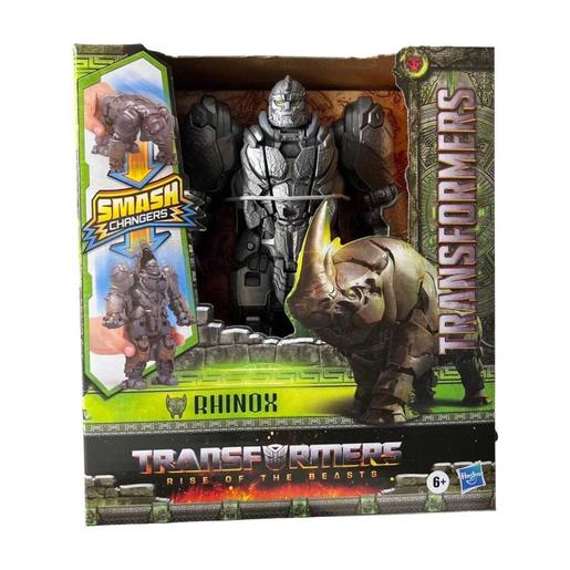 Hasbro - Transformers - Transformers: Figura de Ação Conversível Smash Changer Rhinox 22,5 cm ㅤ