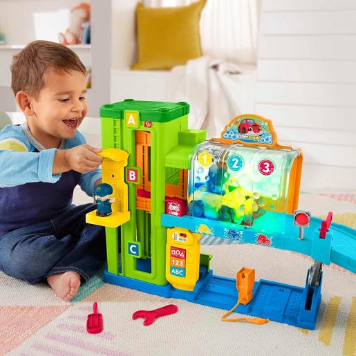 Fisher Price - Little People - Set de juego garaje aprendizaje con figuras, sonidos y accesorios multicolor ㅤ