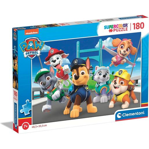 Clementoni - Patrulha Pata - Puzzle infantil Super 180 peças Patrulha Canina ㅤ