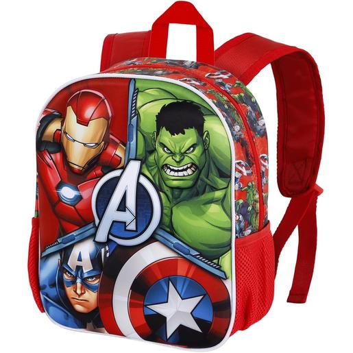 Marvel - Os Vingadores - Mochila escolar 3D Os Vingadores ㅤ