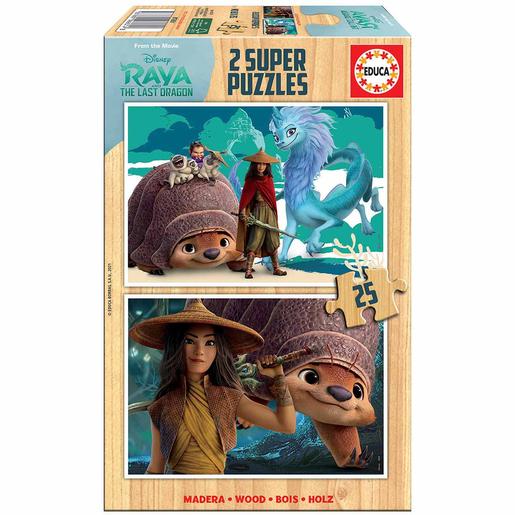 Educa Borrás - Raya e o Último Dragão - Pack puzzles 2x25 peças