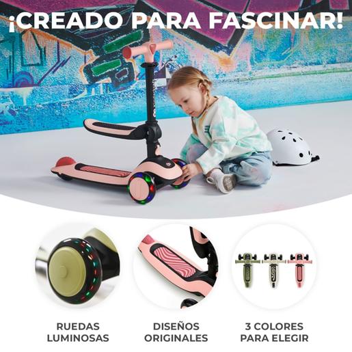 Kinderkraft - Trotinete Tri-scooter Halley Rosa