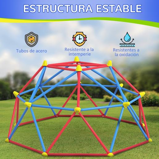 Outsunny - Cúpula de escalada infantil para exterior