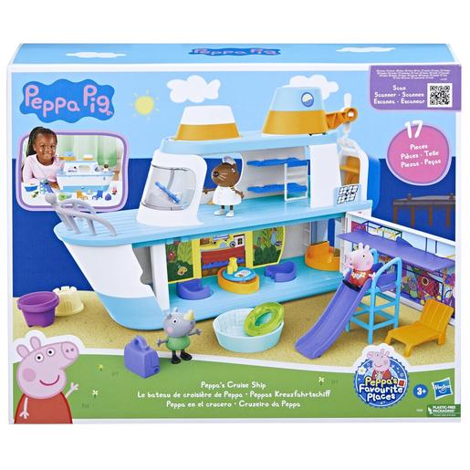 Hasbro - Porquinha Peppa - Cruzeiro de jogo com vários níveis e 17 peças ㅤ