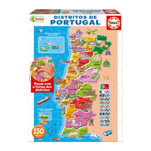 Educa Borrás - Mapa de Portugal Puzzle 150 Peças