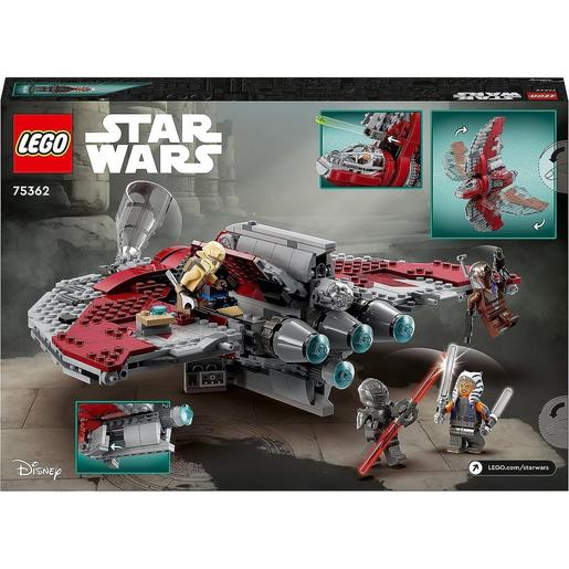 LEGO - Star Wars - Lanzadera Jedi T-6, nave estelar de juguete para construir con espadas láser 75362