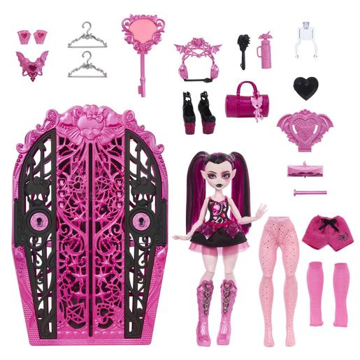 Mattel - Monster High Boneca Draculaura Skulltimate com Guarda-Roupa e Acessórios