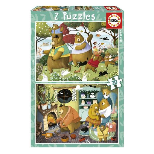 Educa - Histórias da floresta - 2 puzzles de 20 peças