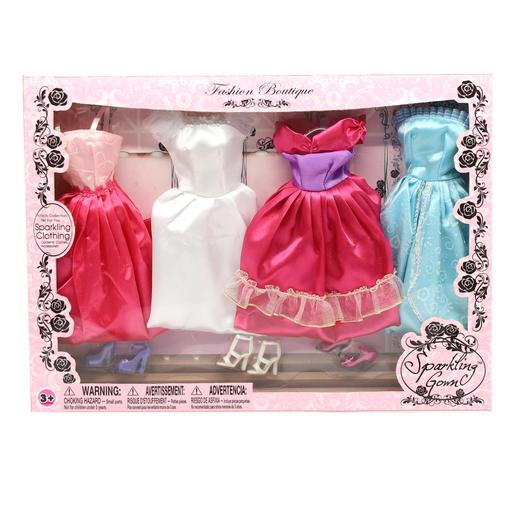 Set de 4 Vestidos de Boneca