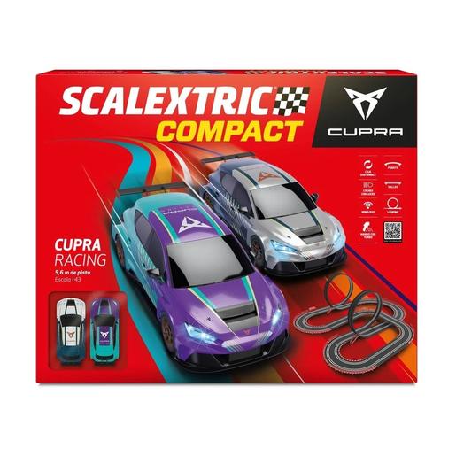 SCX - Circuito de corridas compacto Scalextric com carros 1:43 ㅤ