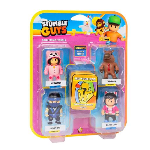 Stumble Guys - Pack 4 figuras + figura misteriosa (vários modelos)